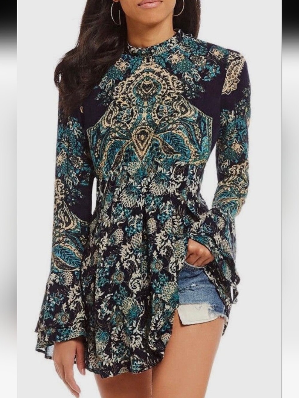 Free People-NWT-"Lady Luck" Tunic/Dress-Size Large